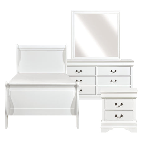 Mayville White Twin Bed from Homelegance - Luna Furniture