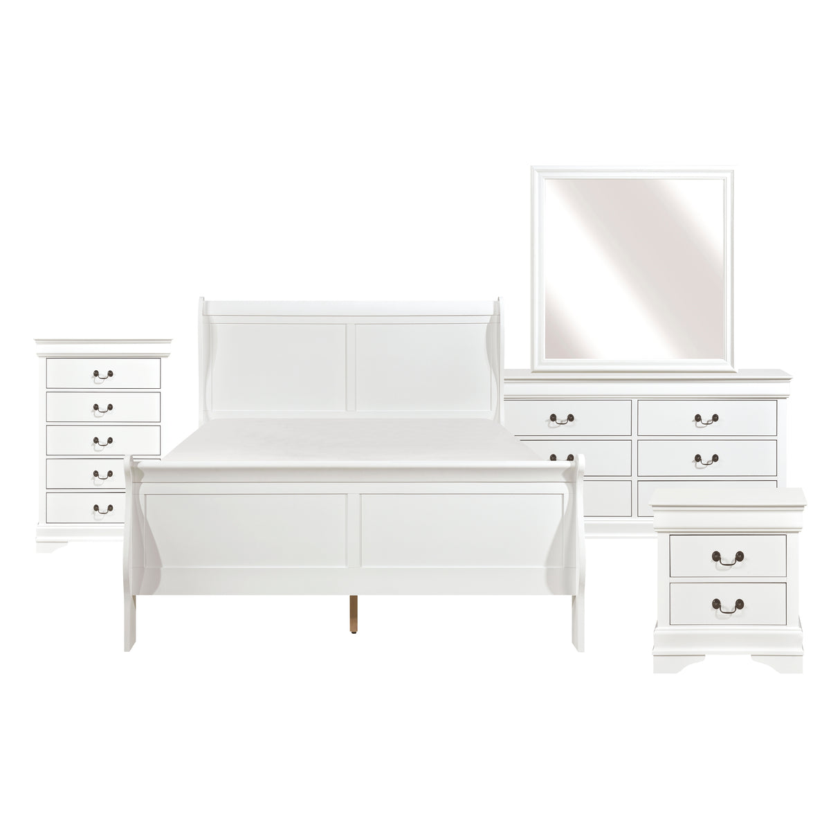 Mayville White Dresser from Homelegance - Luna Furniture