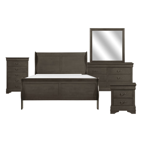 Mayville Stained Gray 5PC: 2147SG-1/2147SG-3/2147SG-4/214 from Homelegance - Luna Furniture