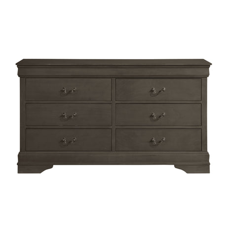 Mayville Stained Gray 5-Piece Youth Bedroom Set (Twin Bed, Nightstand, Dresser, Mirror, Chest) from Homelegance - Luna Furniture