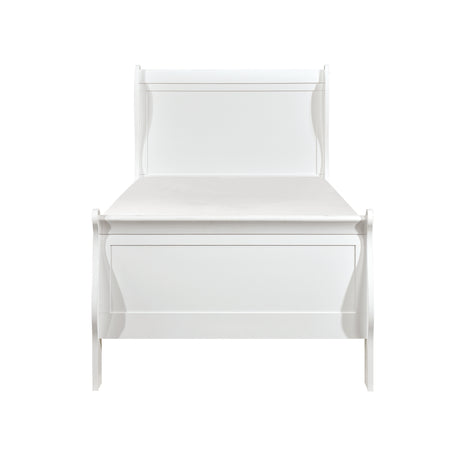 Mayville White 5-Piece Youth Bedroom Set (Twin Bed, Nightstand, Dresser, Mirror, Chest) from Homelegance - Luna Furniture