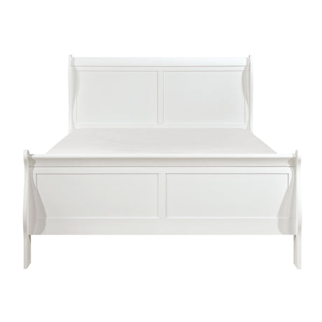 Mayville White 5-Piece Bedroom Set (Queen Bed, Nightstand, Dresser, Mirror, Chest) from Homelegance - Luna Furniture