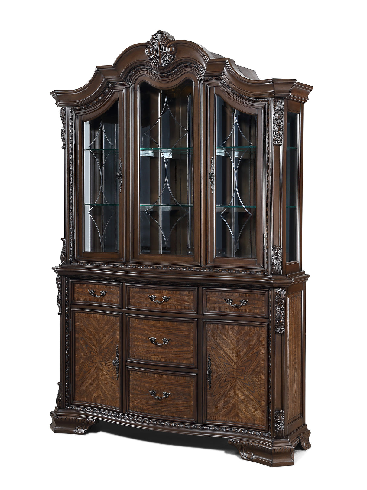 Kiera Coffee Brown China Cabinet from Crown Mark - Luna Furniture