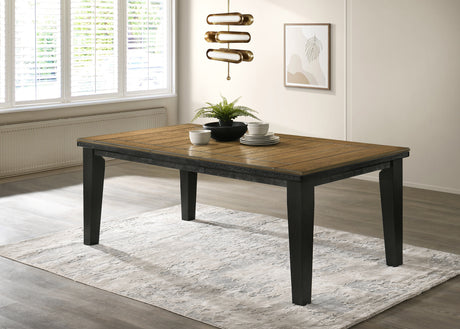 Bardstown Charcoal/Wheat Extendable Dining Set from Crown Mark - Luna Furniture