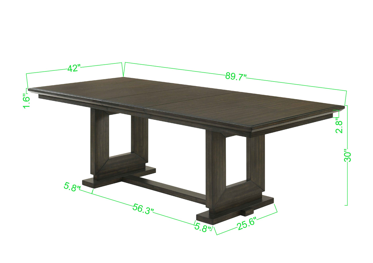 Herbert Espresso Extendable Dining Table from Crown Mark - Luna Furniture