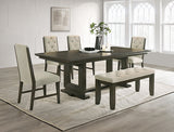 Herbert Espresso/Beige Dining Side Chair, Set of 2 from Crown Mark - Luna Furniture