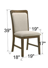 Broadmoor Brown Side Chair, Set of 2 from Crown Mark - Luna Furniture