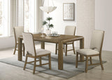 Cockrell Brown/Beige Dining Table with 18"Leaf from Crown Mark - Luna Furniture