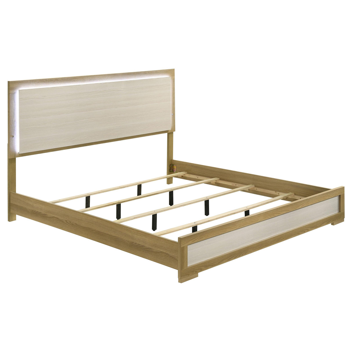 Hyland Natural 4-Piece Eastern King Bedroom Set from Coaster - Luna Furniture