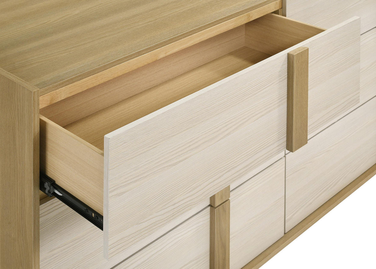 Hyland Natural 4-Piece Eastern King Bedroom Set from Coaster - Luna Furniture