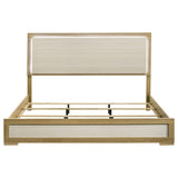 Hyland Natural Eastern King Panel Bed LED Headboard from Coaster - Luna Furniture