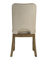 Cockrell Brown/Beige Side Chair, Set of 2 from Crown Mark - Luna Furniture