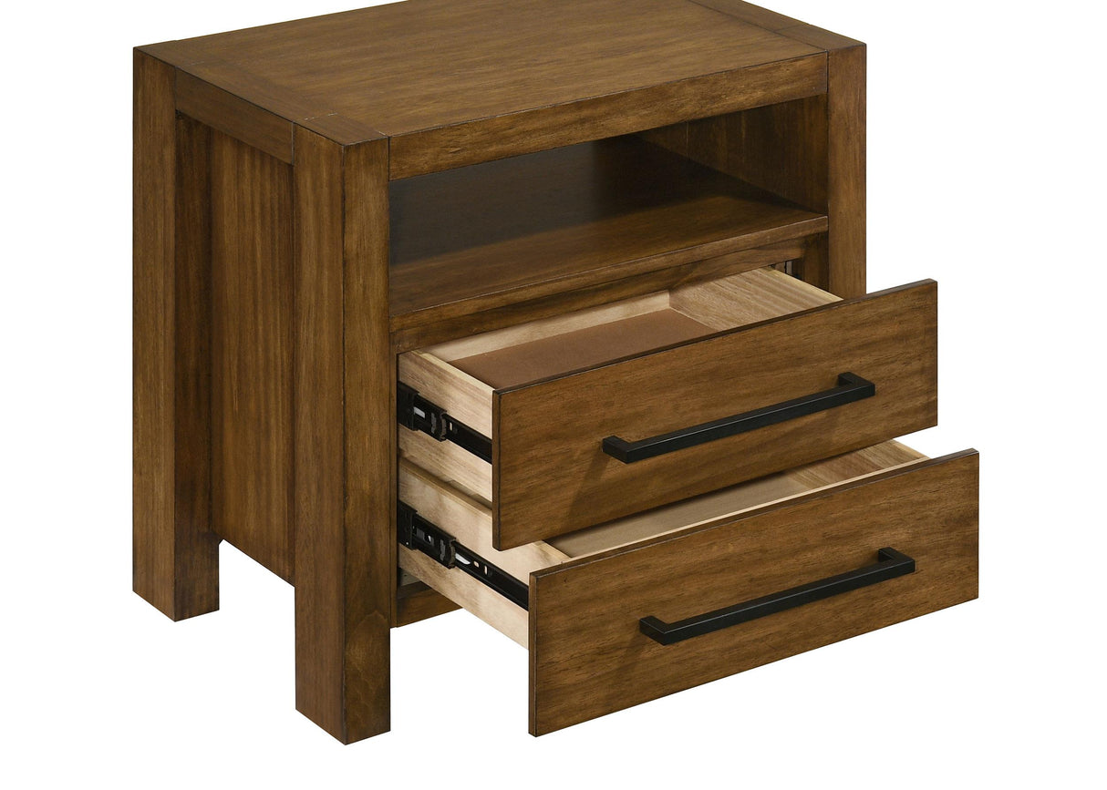 Adderley Warm Brown 5-piece California King Bedroom Set from Coaster - Luna Furniture