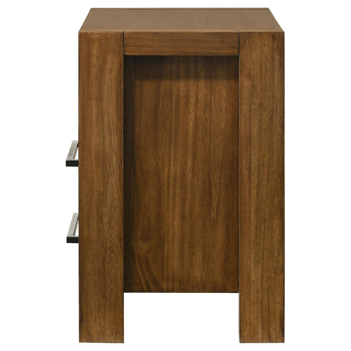 Adderley Warm Brown 2-drawer Nightstand Bedside Table from Coaster - Luna Furniture