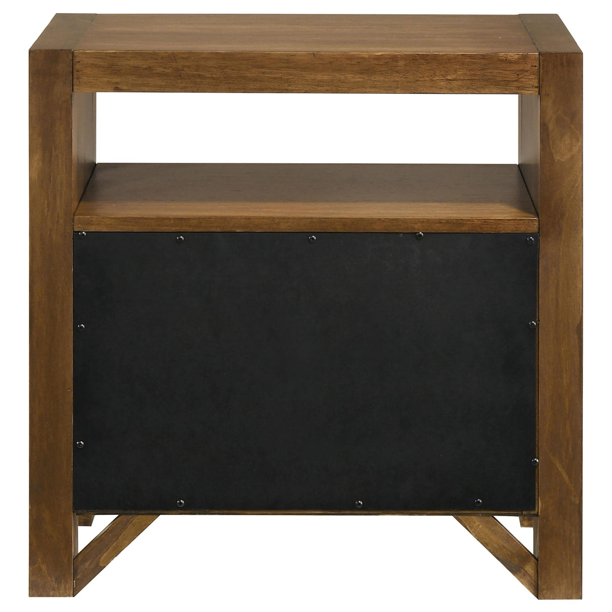 Adderley Warm Brown 2-drawer Nightstand Bedside Table from Coaster - Luna Furniture