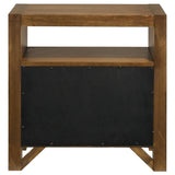 Adderley Warm Brown 2-drawer Nightstand Bedside Table from Coaster - Luna Furniture