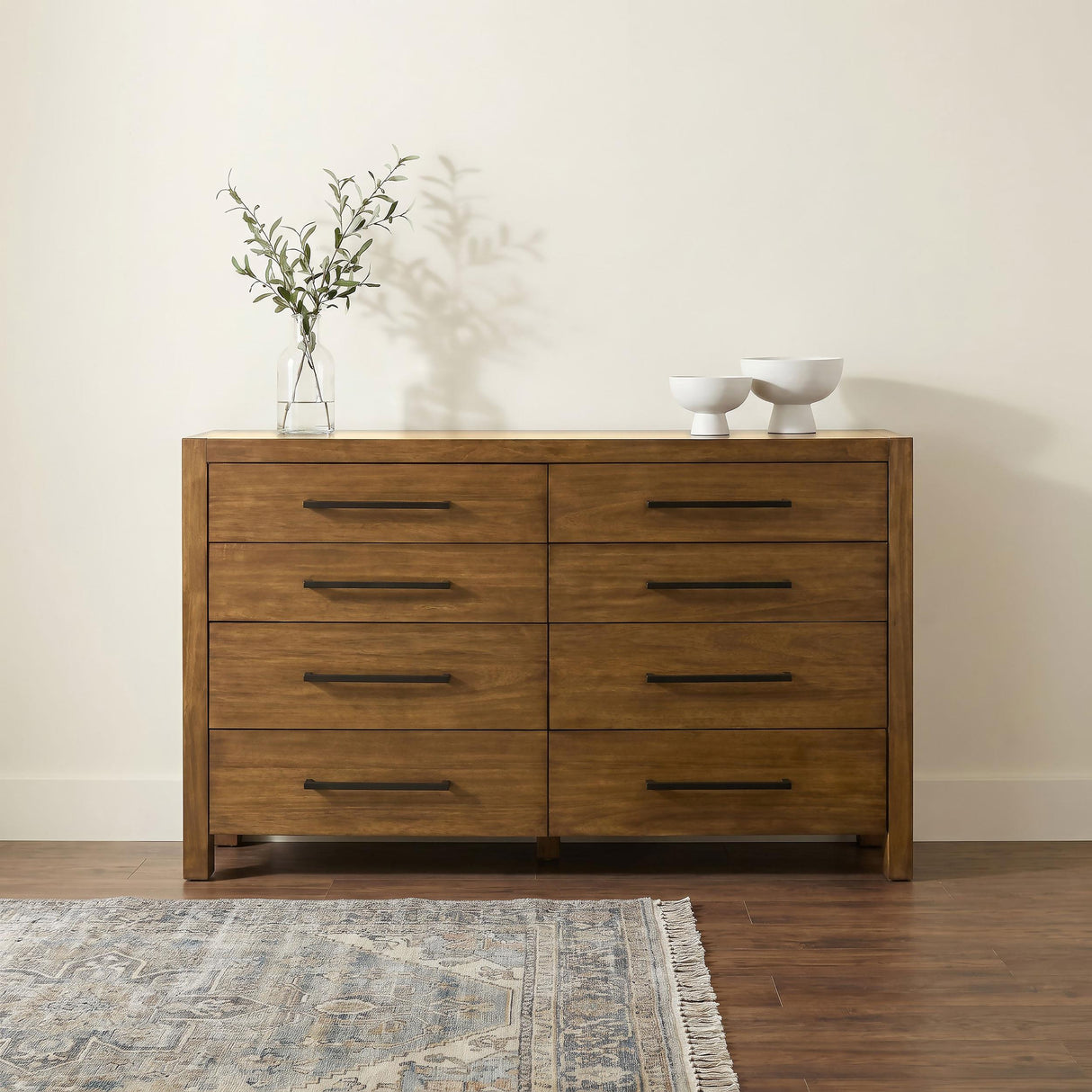 Adderley Warm Brown 8-drawer Bedroom Dresser Cabinet from Coaster - Luna Furniture