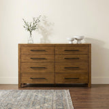 Adderley Warm Brown 8-drawer Bedroom Dresser Cabinet from Coaster - Luna Furniture