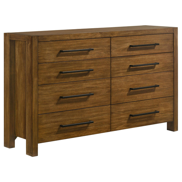 Adderley Warm Brown 8-drawer Bedroom Dresser Cabinet