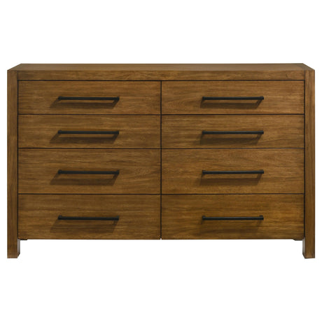 Adderley Warm Brown 8-drawer Bedroom Dresser Cabinet from Coaster - Luna Furniture