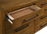 Adderley Warm Brown 8-drawer Bedroom Dresser Cabinet from Coaster - Luna Furniture