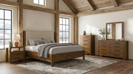 Adderley Warm Brown Dresser Mirror from Coaster - Luna Furniture
