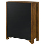 Adderley Warm Brown 5-drawer Bedroom Chest of Drawers from Coaster - Luna Furniture
