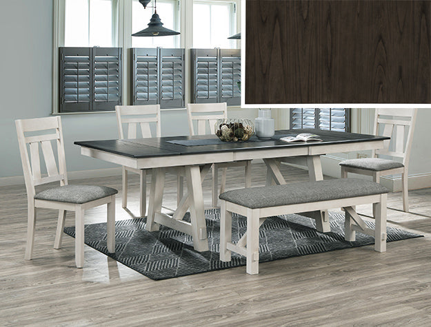Maribelle Chalk/Gray Dining Bench from Crown Mark - Luna Furniture