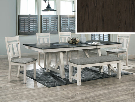 Maribelle Chalk/Gray Dining Bench from Crown Mark - Luna Furniture