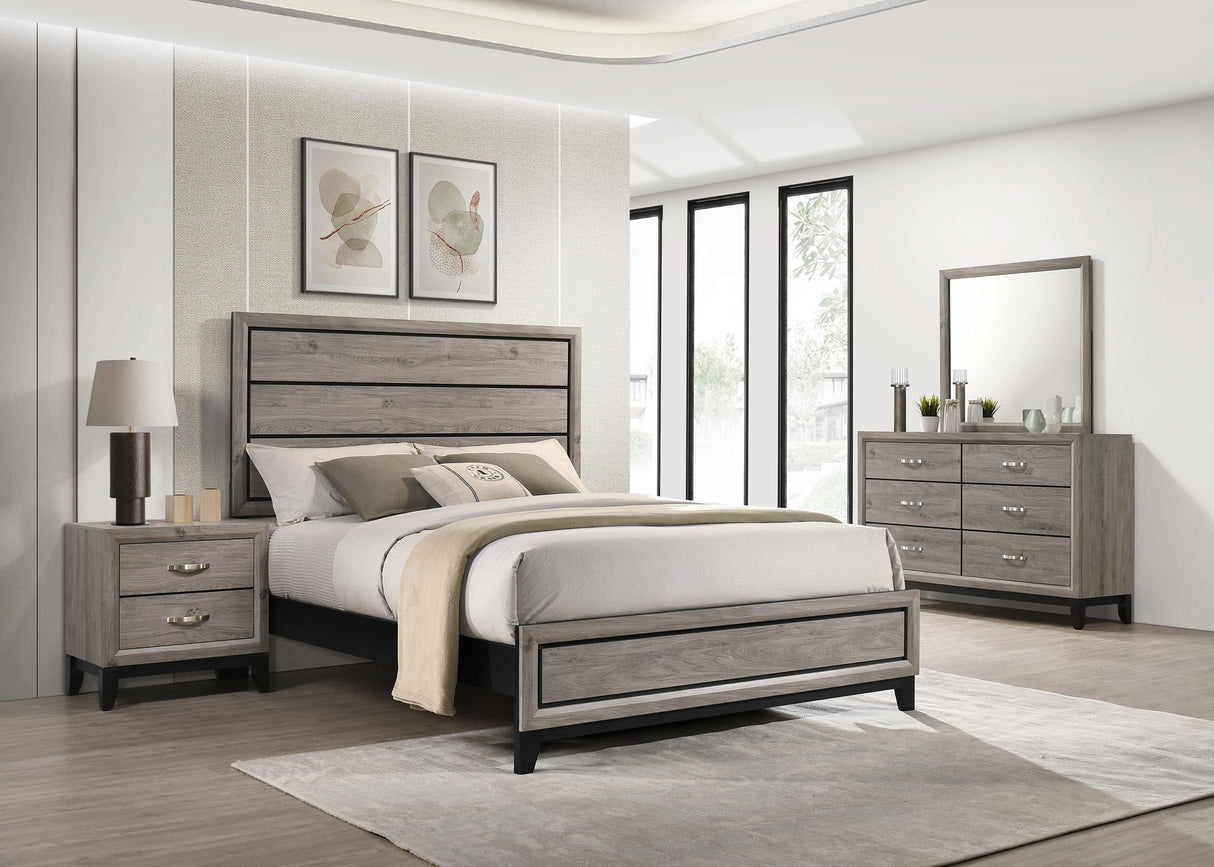 Watson Light Taupe Four-piece Full Bedroom Set from Coaster - Luna Furniture