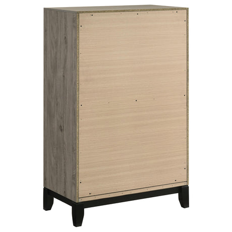 Watson Light Taupe Five-piece Full Bedroom Set from Coaster - Luna Furniture