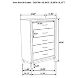 Watson Light Taupe Five-piece Full Bedroom Set from Coaster - Luna Furniture
