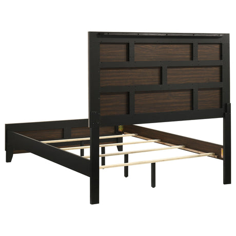 Watson Light Taupe Wood Full Panel Bed from Coaster - Luna Furniture