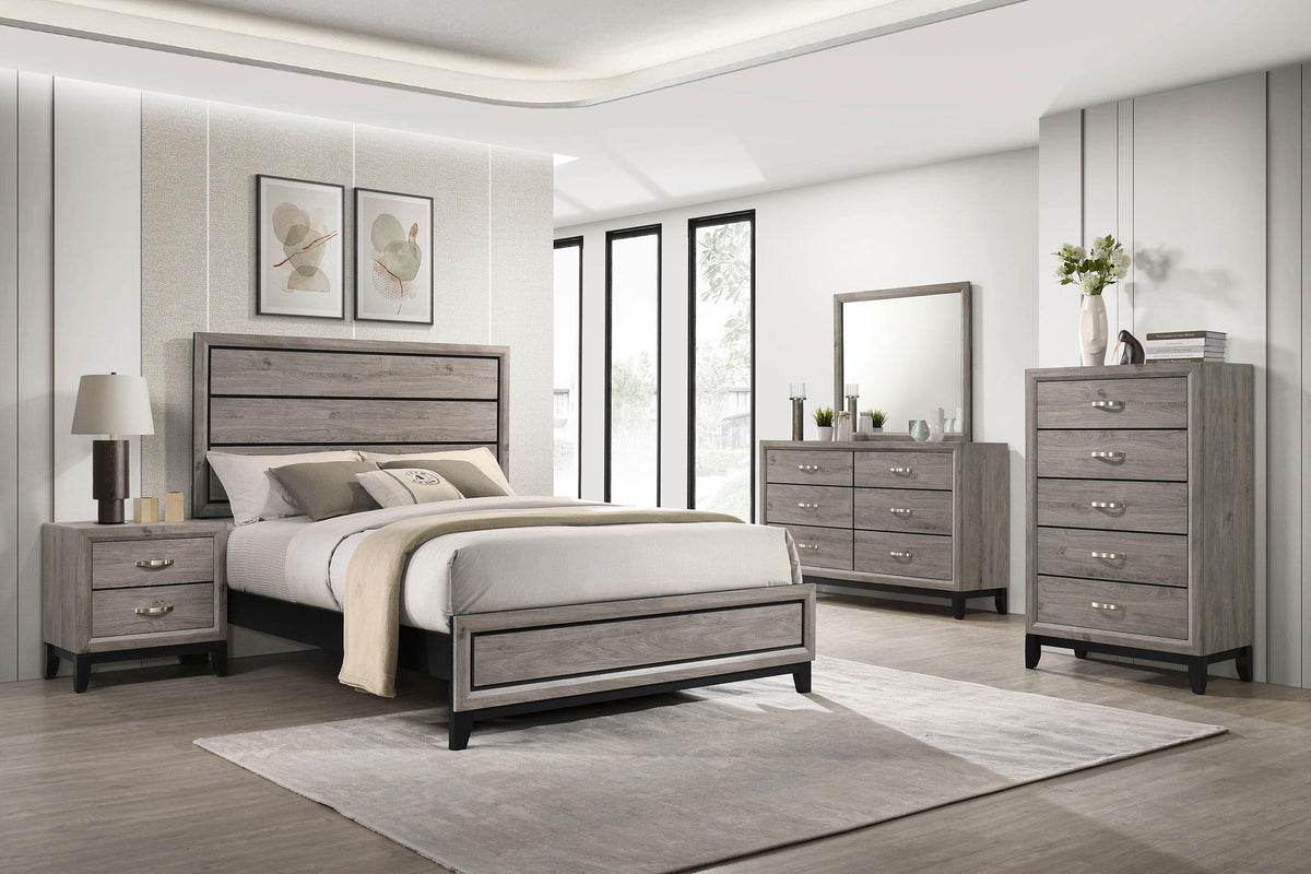 Watson Light Taupe 5-Piece Eastern King Bedroom Set from Coaster - Luna Furniture