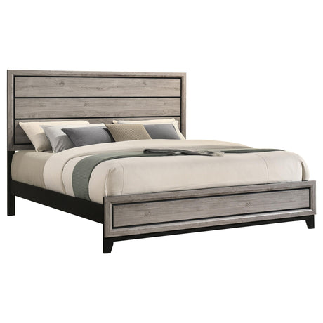 Watson Light Taupe Wood Eastern King Panel Bed from Coaster - Luna Furniture