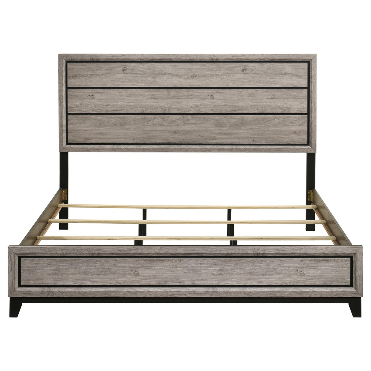 Watson Light Taupe Wood Eastern King Panel Bed from Coaster - Luna Furniture