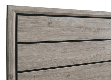Watson Light Taupe Wood Eastern King Panel Bed from Coaster - Luna Furniture
