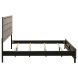 Valen Light Taupe California King Wood Panel Bed from Coaster - Luna Furniture