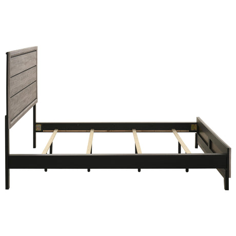 Valen Light Taupe California King Wood Panel Bed from Coaster - Luna Furniture
