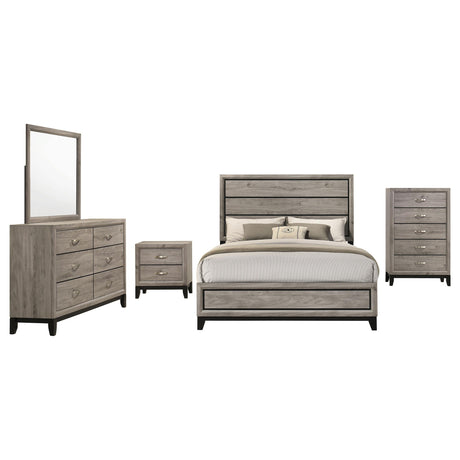 Watson Light Taupe Five-piece Queen Bedroom Set from Coaster - Luna Furniture