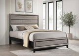 Watson Light Taupe Wood Queen Panel Bed from Coaster - Luna Furniture