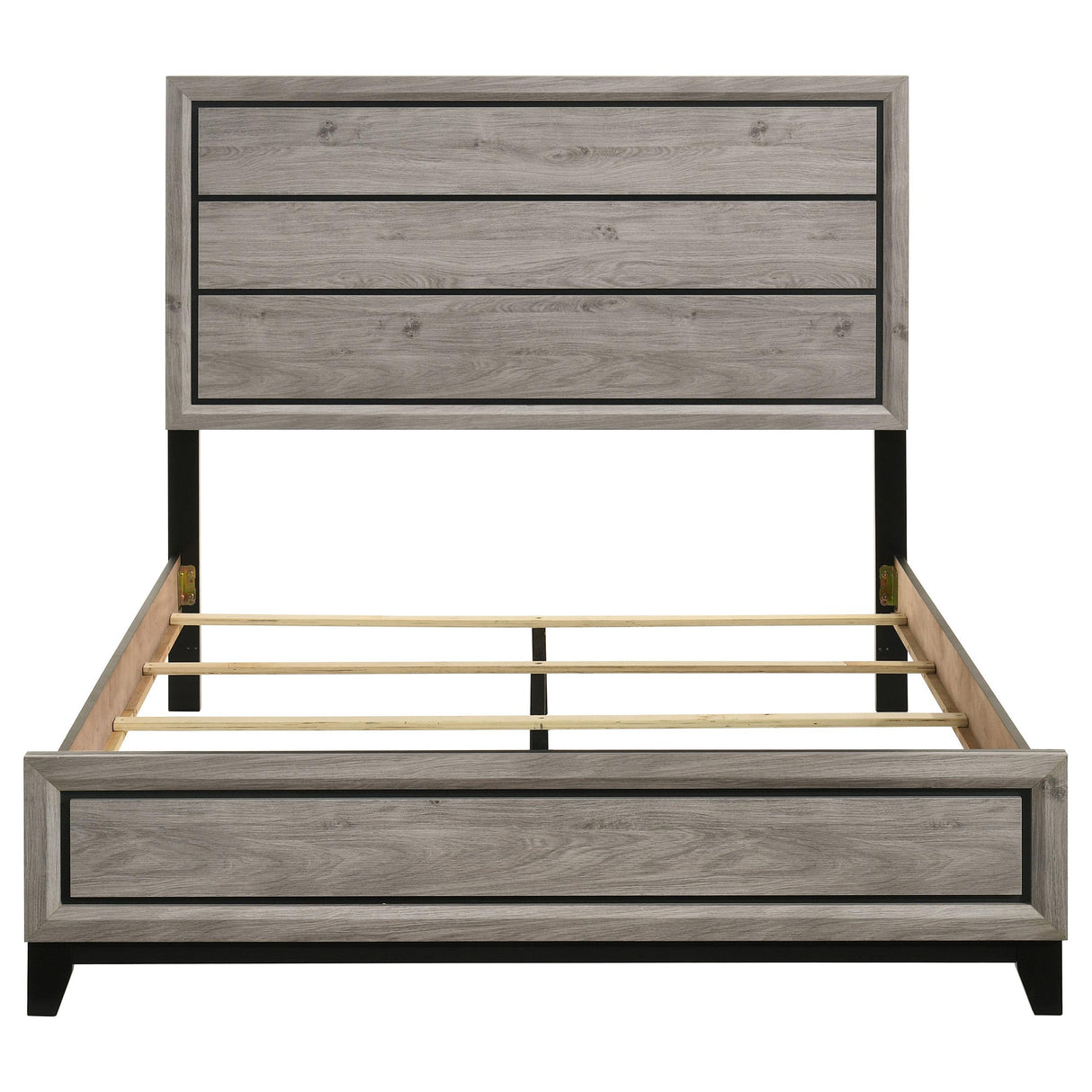 Watson Light Taupe Wood Queen Panel Bed from Coaster - Luna Furniture
