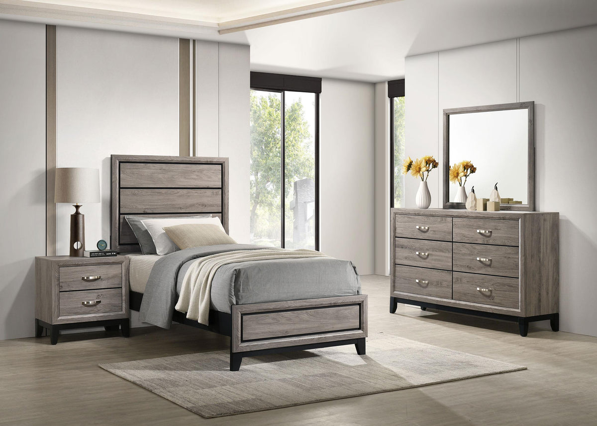 Watson Light Taupe 4-Piece Twin Bedroom Set from Coaster - Luna Furniture