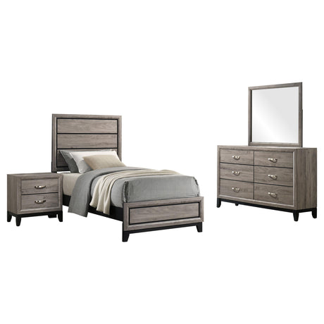 Watson Light Taupe 4-Piece Twin Bedroom Set from Coaster - Luna Furniture