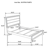 Watson Light Taupe 4-Piece Twin Bedroom Set from Coaster - Luna Furniture