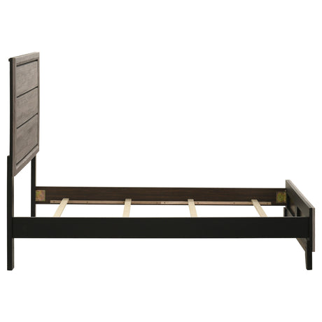 Watson Light Taupe Wood Twin Panel Bed from Coaster - Luna Furniture