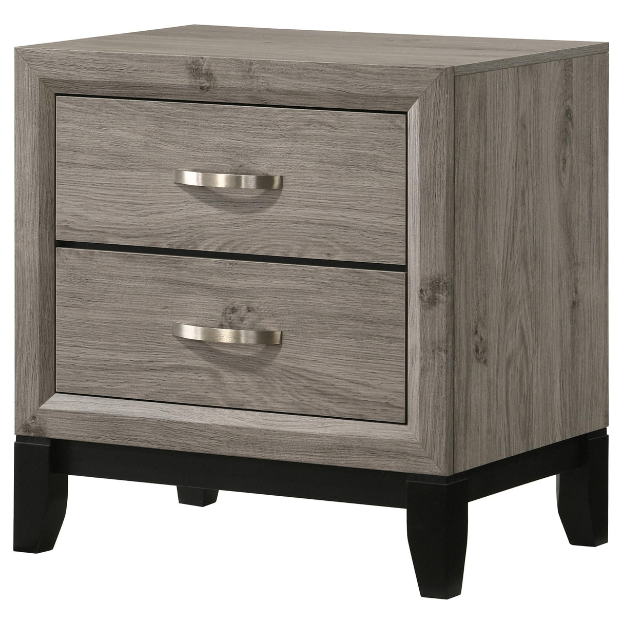 Watson Light Taupe 2-drawer Nightstand Bedside Table from Coaster - Luna Furniture