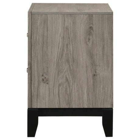Watson Light Taupe 2-drawer Nightstand Bedside Table from Coaster - Luna Furniture