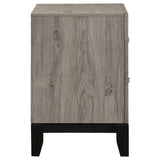 Watson Light Taupe 2-drawer Nightstand Bedside Table from Coaster - Luna Furniture