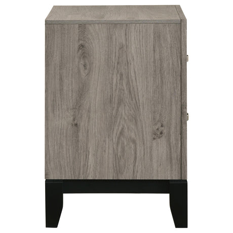 Watson Light Taupe 2-drawer Nightstand Bedside Table from Coaster - Luna Furniture